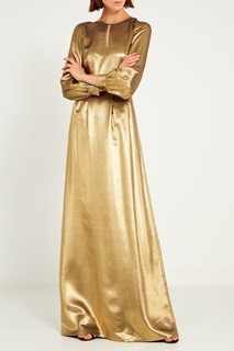 Золотистое платье-макси Vilshenko