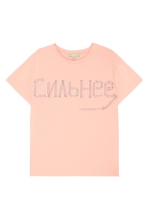 Розовая футболка с надписью Akhmadullina Dreams