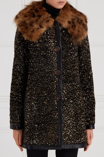 Шерстяное пальто с пайетками Marc Jacobs