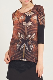 Блузка с орнаментальным принтом Roberta Biagi