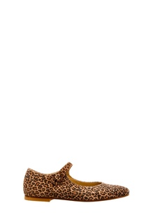 Кожаные туфли с леопардовым принтом ELLA Bonpoint