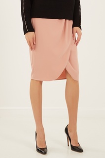 Розовая юбка с драпировкой Elisabetta Franchi