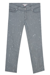 Серые брюки в полоску Bonpoint