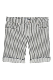 Серые шорты в полоску Bonpoint