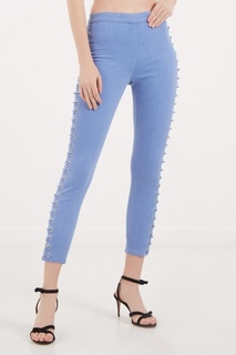 Голубые брюки Elisabetta Franchi