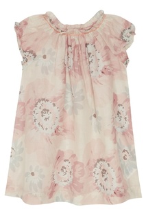 Платье с розовым цветочным принтом Bonpoint