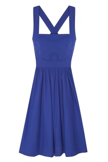 Синее платье миди Bonpoint