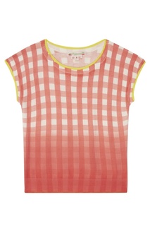 Градиентный пуловер в клетку Bonpoint