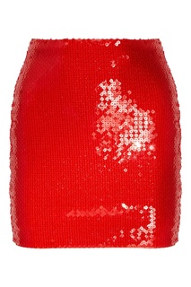 Красная мини-юбка с пайетками Alexander Terekhov