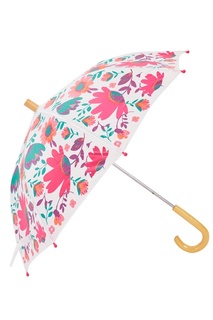 Белый зонт с цветочным принтом Hatley