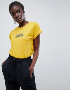 Свободная футболка с логотипом Moss Copenhagen - Желтый