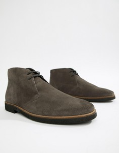 Серые замшевые ботинки чукка Walk London Hornchurch - Серый