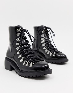 Массивные походные ботинки ASOS DESIGN - Черный