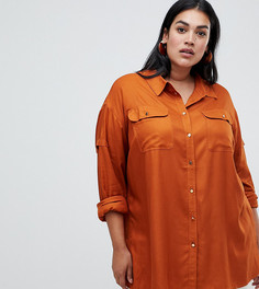 Рубашка в стиле милитари ASOS DESIGN Curve - Мульти