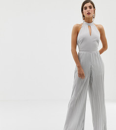 Серебристый комбинезон с высоким воротом River Island - Серебряный