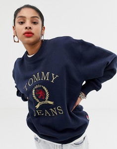 Свитшот с логотипом Tommy Jeans - Синий