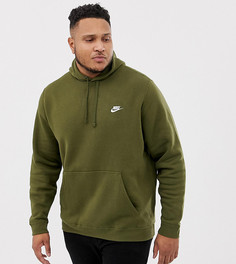 Худи зеленого цвета с логотипом Nike Club 804346-395 - Зеленый