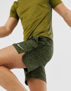 Шорты цвета хаки 7 дюймов Nike Running Challenger AH0538-355 - Зеленый