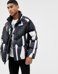 Белая пуховая куртка с принтом Nike 928889-121 - Белый