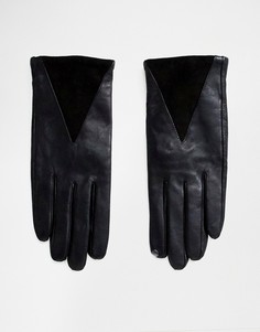 Перчатки из натуральной кожи Boardmans - Черный