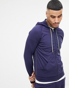 Худи темно-синего цвета для дома на молнии Paul Smith - Темно-синий