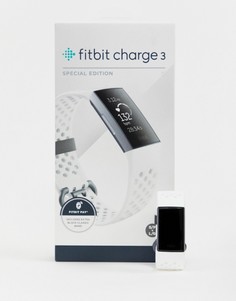 Белые смарт-часы с дополнительным ремешком Fitbit Charge 3 Special Edition - Белый