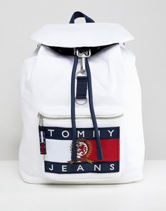 Белый рюкзак с фирменной нашивкой Tommy Jeans 6.0 Limited Capsule - Белый