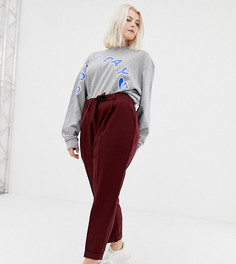 Брюки-галифе с поясом оби ASOS DESIGN Curve - Красный
