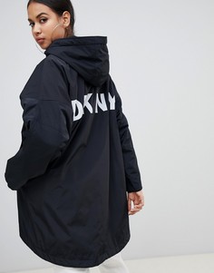 Куртка с капюшоном и логотипом DKNY - Черный