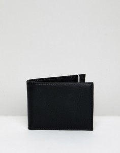 Черный бумажник с полосатым эластичным ремешком New Look - Черный