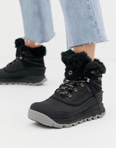 Черные водонепроницаемые зимние ботинки Merrell Thermo Vortex - Черный