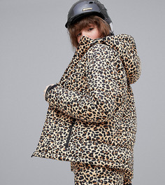 Горнолыжная дутая куртка с гепардовым принтом Protest Revet - Мульти