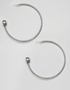 Серьги-кольца Steve Madden - Серебряный