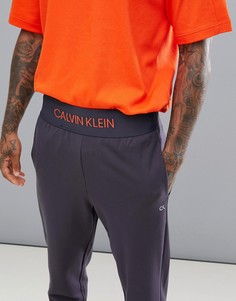 Джоггеры с логотипом на поясе Calvin Klein Performance - Серый