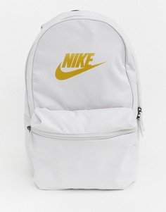 Серый рюкзак с логотипом металлик Nike Heritage - Серый