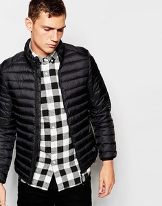 Легкая дутая куртка Pull&Bear - Темно-синий Pull&;Bear