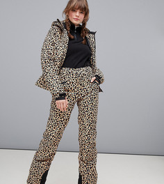 Горнолыжные брюки с гепардовым принтом Protest Soribel - Мульти