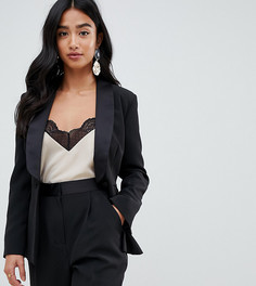 Блейзер-смокинг ASOS DESIGN Petite - Черный
