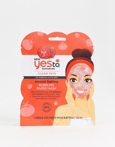 Маска для лица для проблемной кожи Yes To Tomatoes - Одноразового использования - Бесцветный