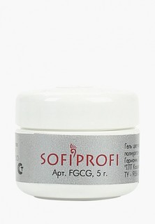 Гель-лак для ногтей Sofiprofi (перламутровая с эффектами) 41 красный с бестками