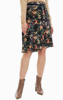 Асимметричная юбка с цветочным принтом Trucco