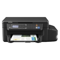 МФУ струйный EPSON L605, A4, цветной, струйный, черный [c11cf72403]
