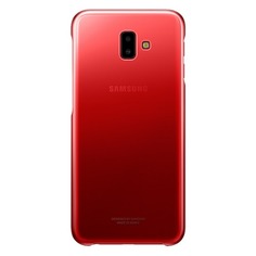 Чехол (клип-кейс) SAMSUNG Gradation Cover, для Samsung Galaxy J6+ (2018), красный [ef-aj610cregru]