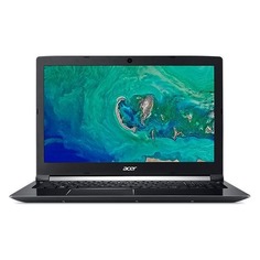 Ноутбук ACER Aspire A715-72G-758J, 15.6&quot;, Intel Core i7 8750H 2.2ГГц, 8Гб, 1000Гб, 128Гб SSD, nVidia GeForce GTX 1050 - 4096 Мб, Linux, NH.GXBER.009, черный