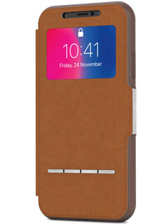 Аксессуар Чехол Moshi SenseCover для APPLE iPhone X/XS Caramel Brown 99MO072731