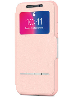 Аксессуар Чехол Moshi SenseCover для APPLE iPhone X/XS Luna Pink 99MO072309