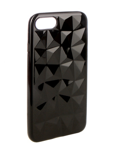 Аксессуар Чехол SkinBox Slim Silicone Diamond для Apple iPhone 7/8 Black T-S-AI7-011