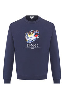 Хлопковый свитшот с вышивкой Kenzo
