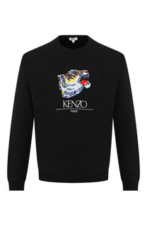 Хлопковый свитшот с вышивкой Kenzo