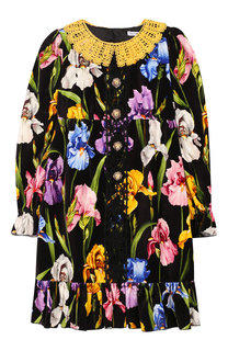 Бархатное мини-платье Dolce & Gabbana